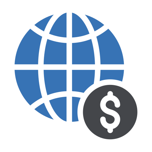 Économie mondiale Generic Blue Icône