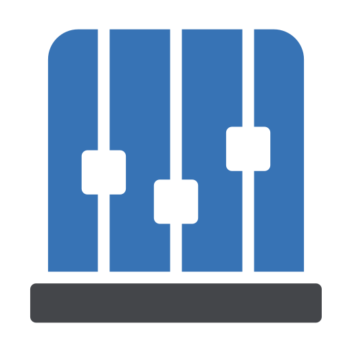 control del ecualizador Generic Blue icono