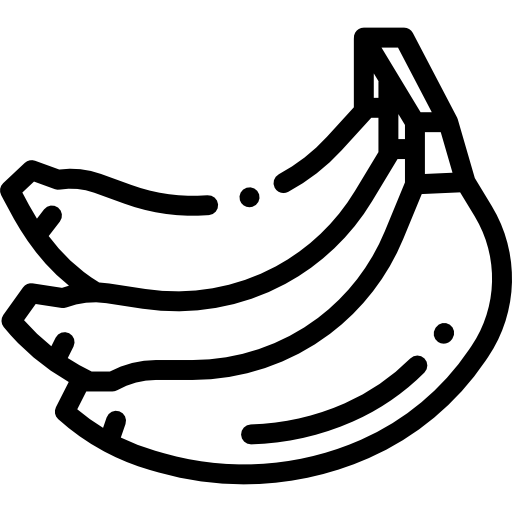 バナナ Detailed Rounded Lineal icon