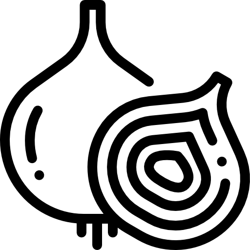 cipolla Detailed Rounded Lineal icona