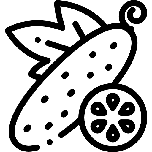 cetriolo Detailed Rounded Lineal icona