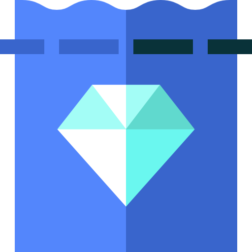 diamanten Basic Straight Flat icoon