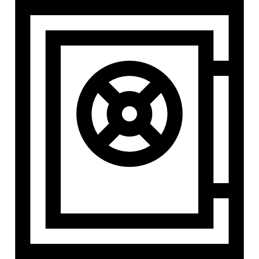 金庫 Basic Straight Lineal icon