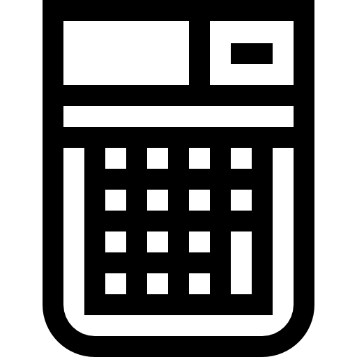 電卓 Basic Straight Lineal icon