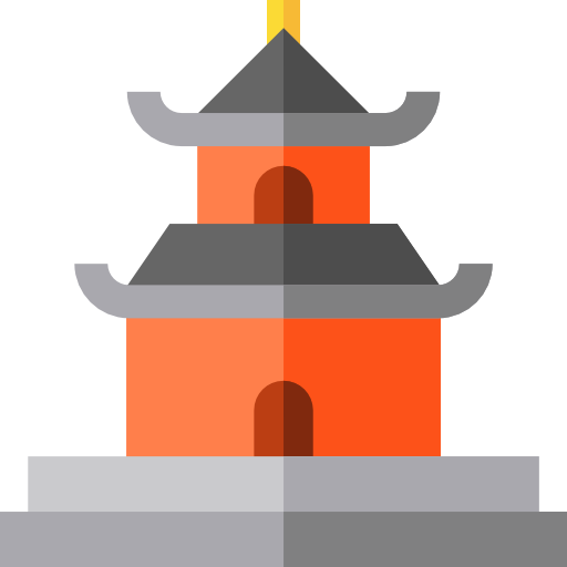 templo del cielo Basic Straight Flat icono