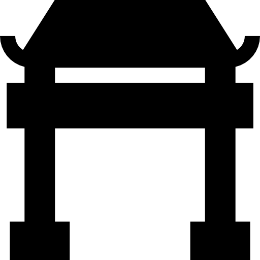 brama torii Basic Straight Filled ikona