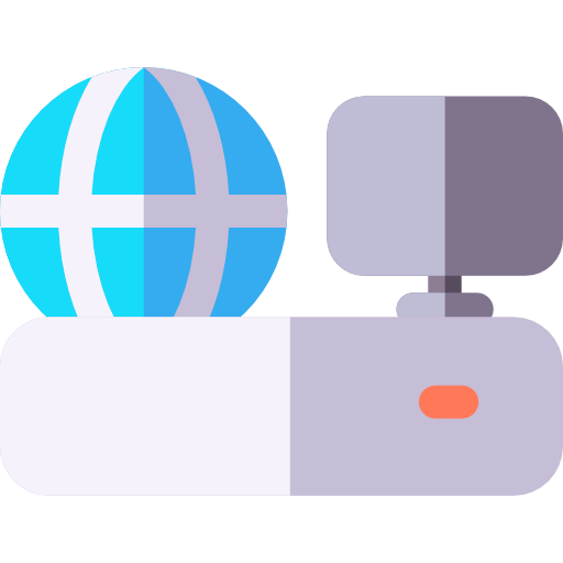 computer Basic Rounded Flat icon