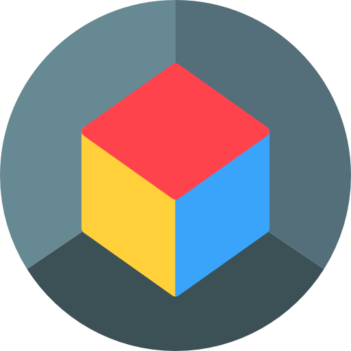 3d cube Special Flat icon
