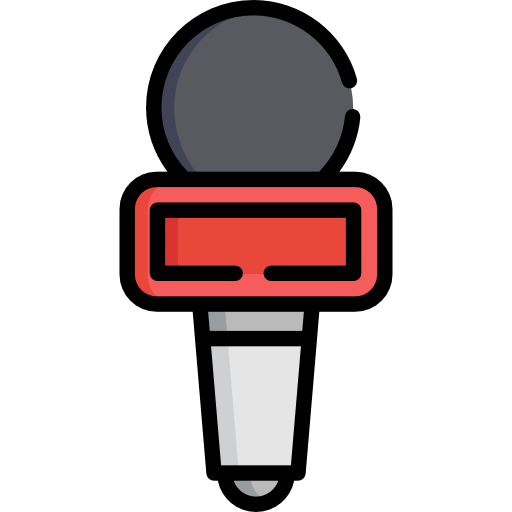 micrófono Special Lineal color icono