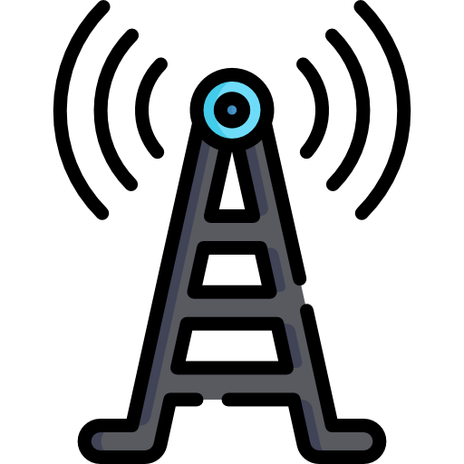 torre de señal Special Lineal color icono