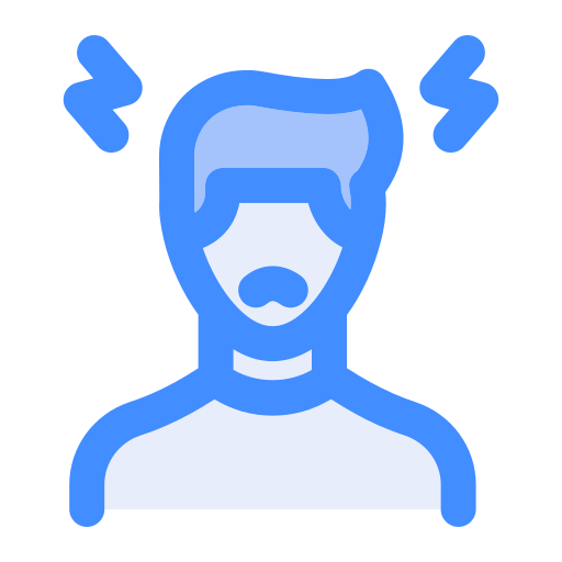 Headache Generic Blue icon