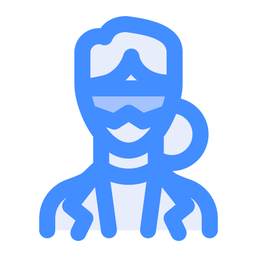 과학자 Generic Blue icon
