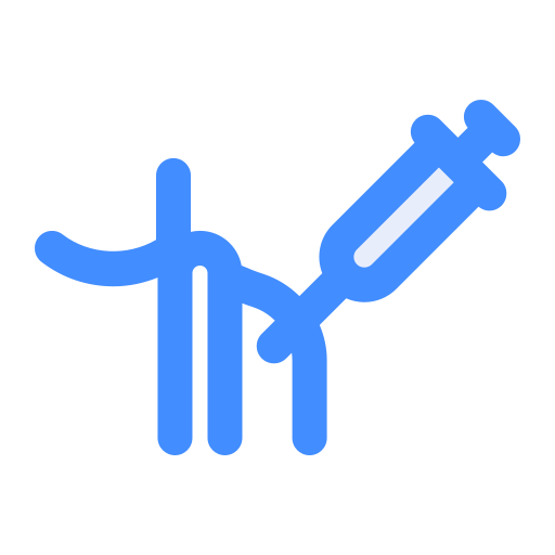백신 접종 Generic Blue icon
