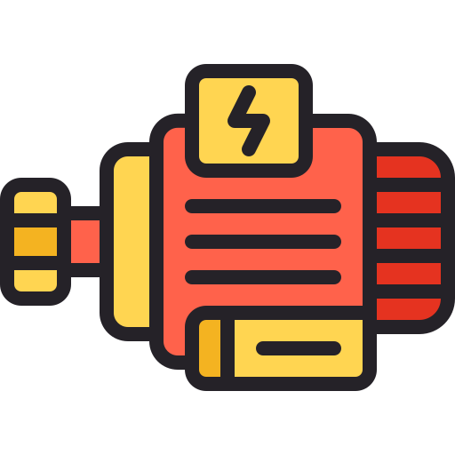 Electric motor Generic Outline Color icon