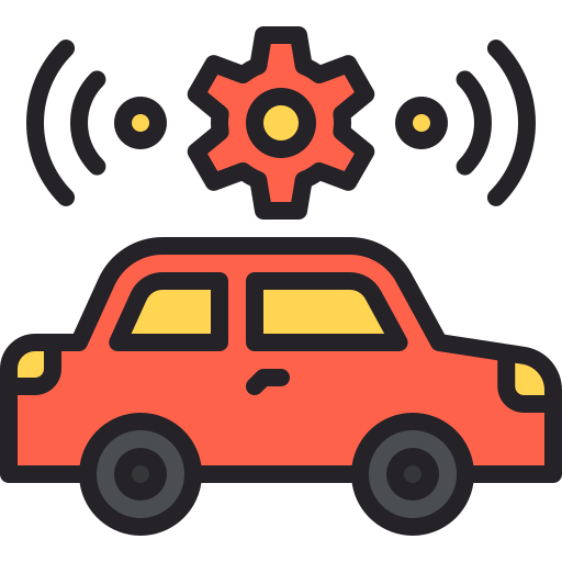 Self driving Generic Outline Color icon