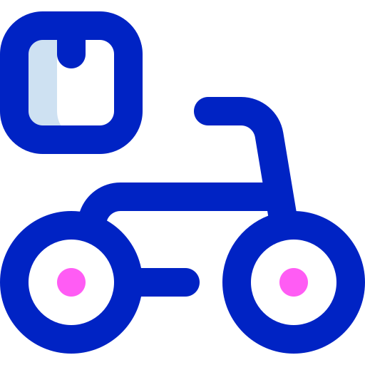 bicicleta de reparto Super Basic Orbit Color icono