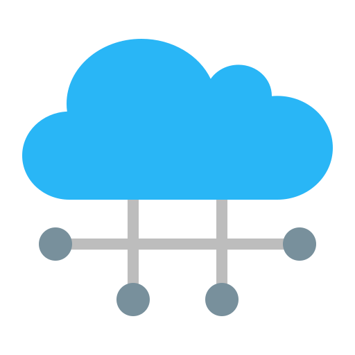 Cloud network Generic Flat icon