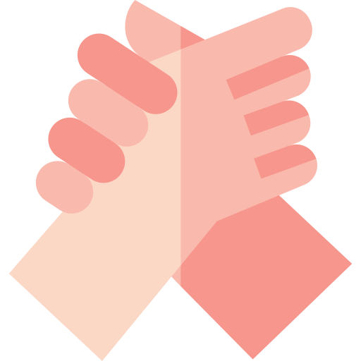 Arm wrestling Basic Straight Flat icon