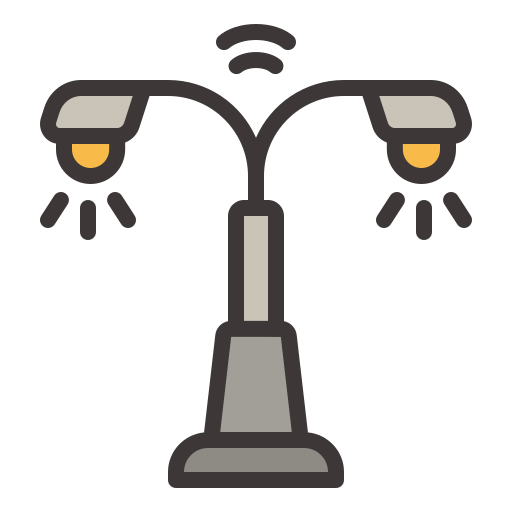 Street lamp Generic Outline Color icon
