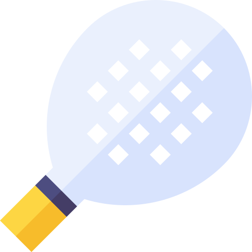 Paddle tennis racket Basic Straight Flat icon