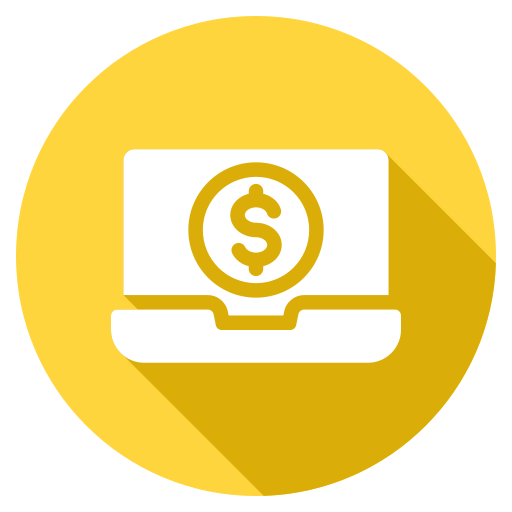Online money Generic Flat icon