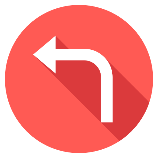 Turn left Generic Flat icon