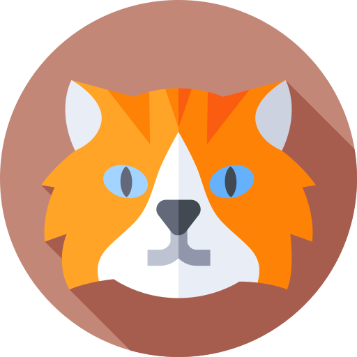 somalische kat Flat Circular Flat icoon