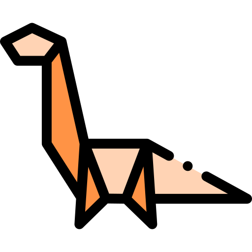 공룡 Detailed Rounded Lineal color icon