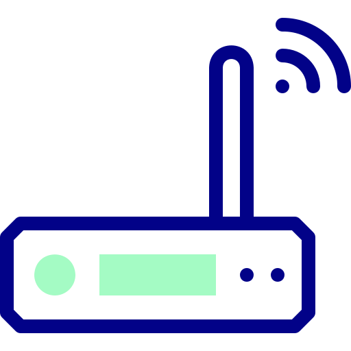 router Detailed Mixed Lineal color icon