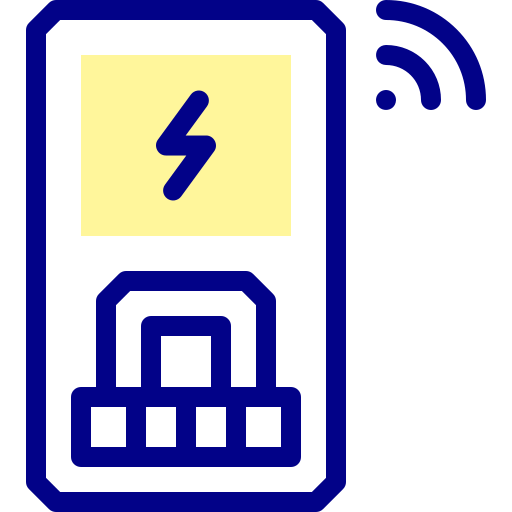 Электрический генератор Detailed Mixed Lineal color иконка
