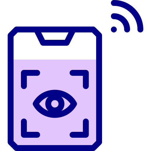 Eye scanner Detailed Mixed Lineal color icon