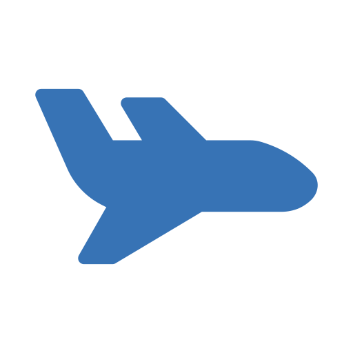 avião Generic Blue Ícone
