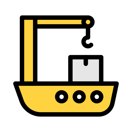 barco de carga Generic Outline Color icono