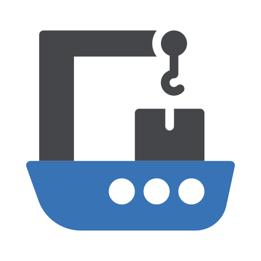 vrachtboot Generic Blue icoon