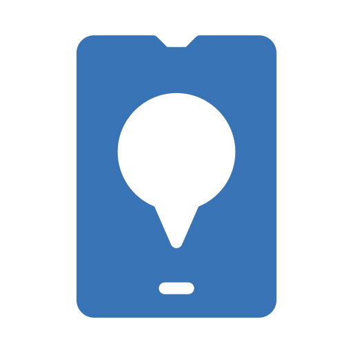 mobiele kaart Generic Blue icoon