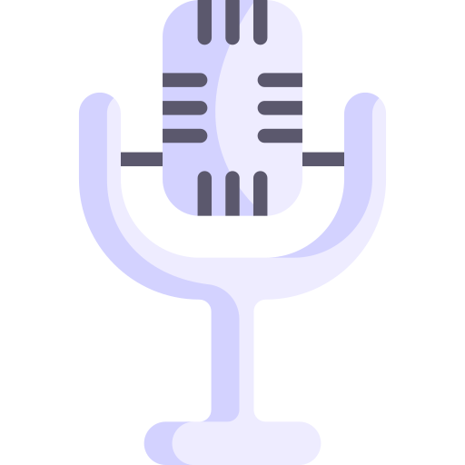 microfono Kawaii Flat icona