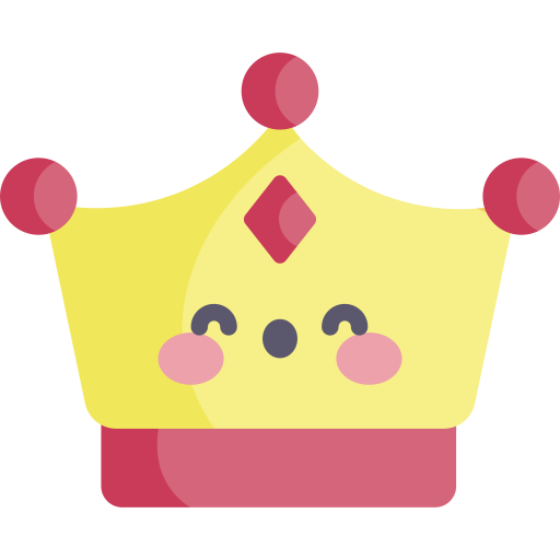 Crown Kawaii Flat icon