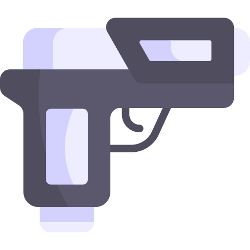 pistolet Kawaii Flat ikona