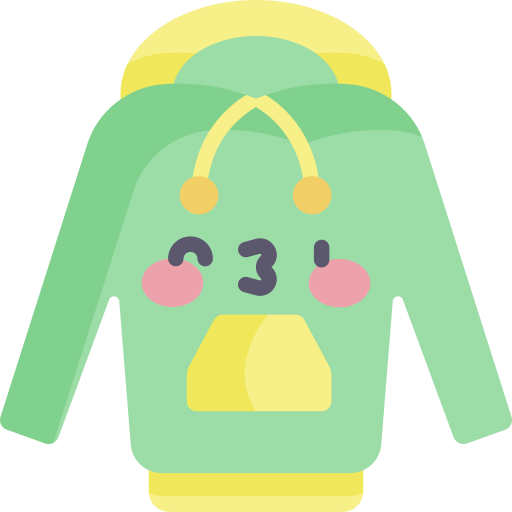 kapuzenpullover Kawaii Flat icon