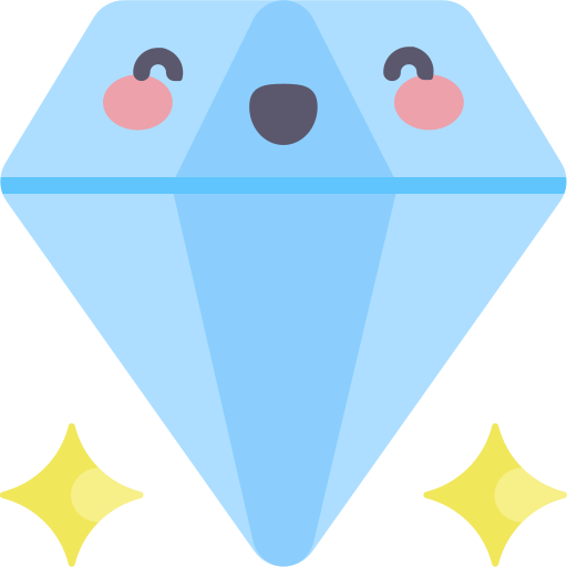 diamant Kawaii Flat icon