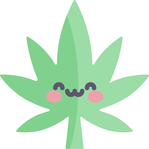 marijuana Kawaii Flat icona