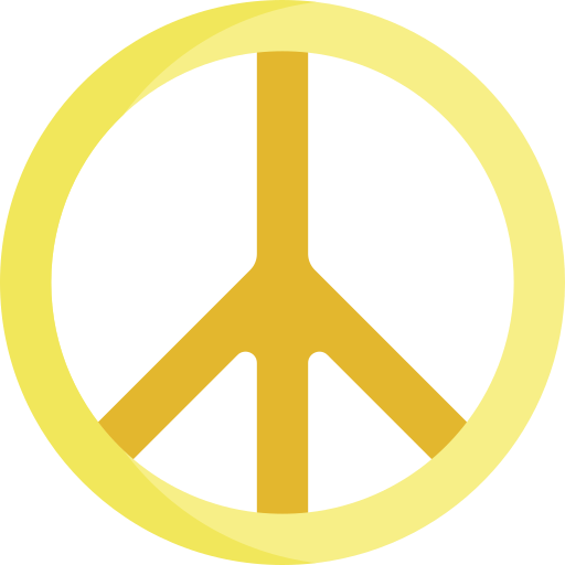 vrede Kawaii Flat icoon