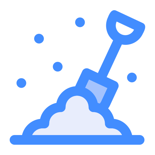 Shovel Generic Blue icon