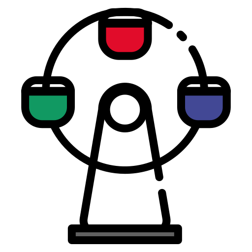 観覧車 Generic Outline Color icon