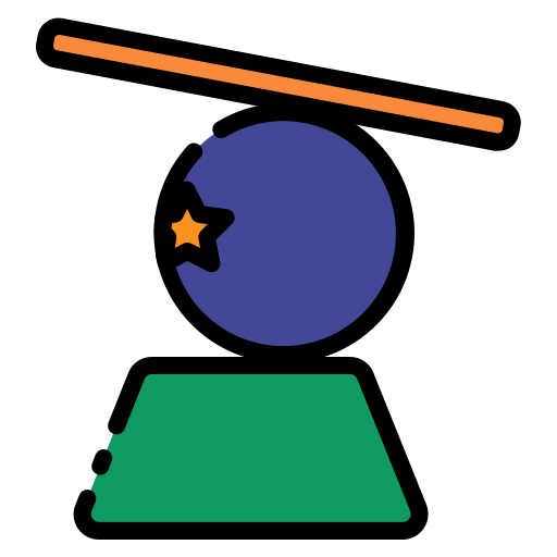 Balance ball Generic Outline Color icon