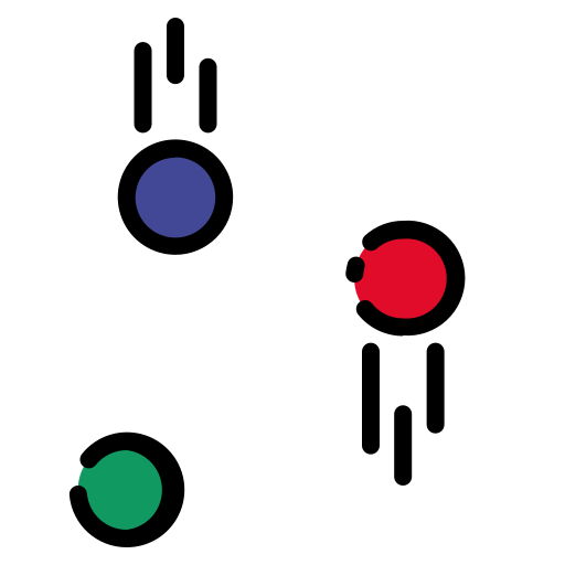 piłka do żonglowania Generic Outline Color ikona