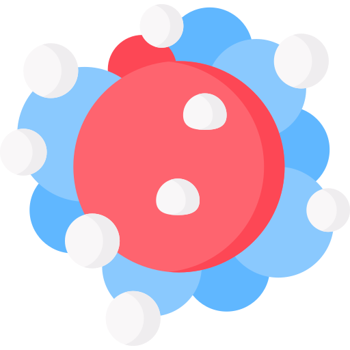 molecuul Special Flat icoon