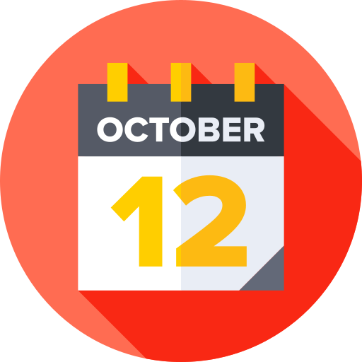 ottobre Flat Circular Flat icona