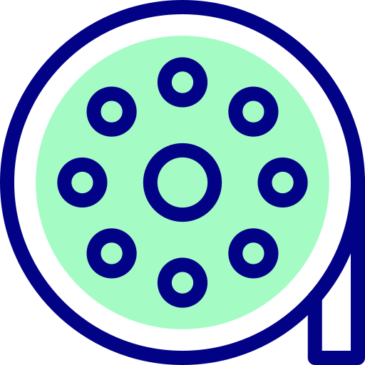 Reel Detailed Mixed Lineal color icon