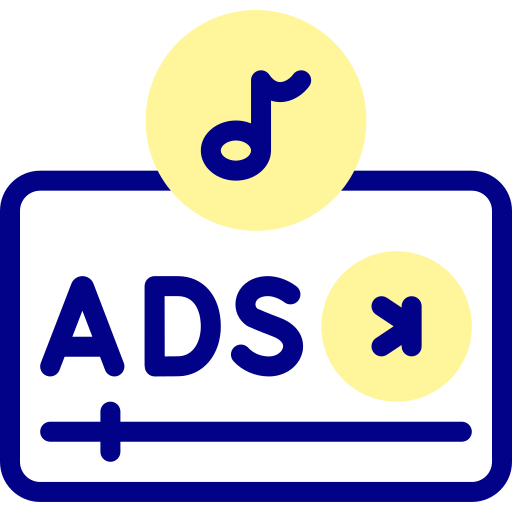 Ads Detailed Mixed Lineal color icon